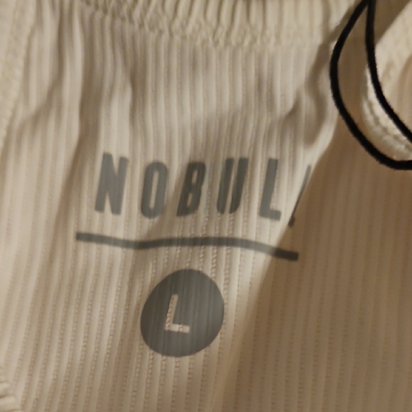 NOBULL White Ribbed Tank Top - Picture 2 of 4